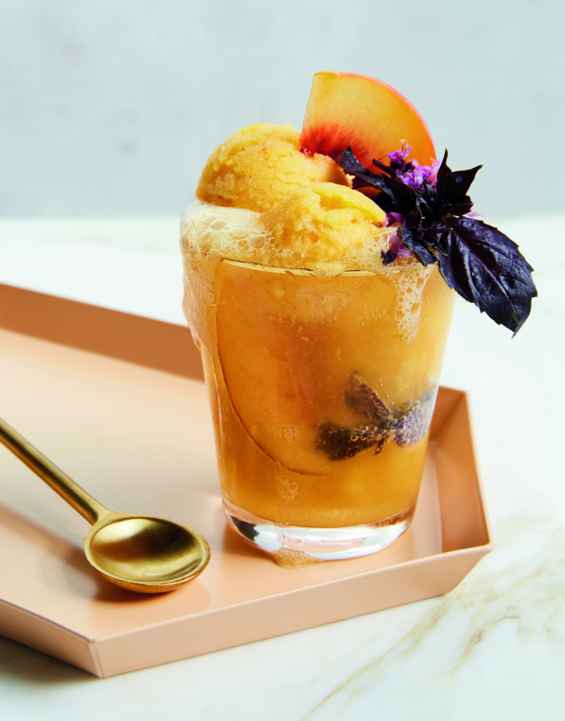 Peach & Ginger Ale Float